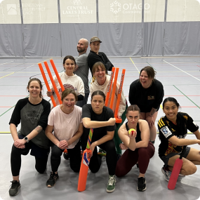 New Zealand Fine Touring staff enjoying social sport