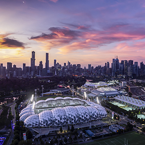 Sports Stadium aerial view