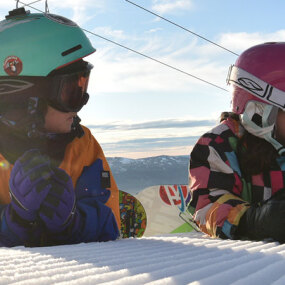 Cardrona kids skiing