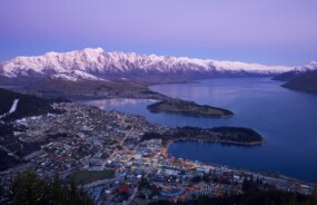 View over the hill from Lake Wakatipu