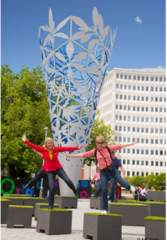 People enjoying exploring Christchurch