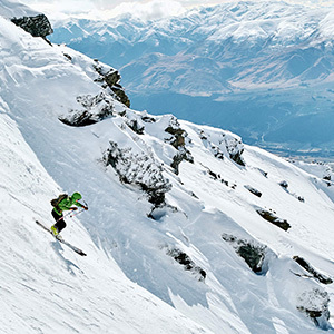 Downhill skier at The Remarkables